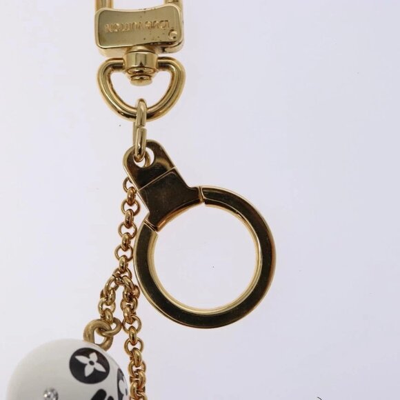 LOUIS VUITTON Porte ClesChainne Key Holder Metal T&B Gold M60076 LV Auth 129759 - Picture 5 of 11